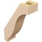 Ekena Millwork 3-inch W x 8-inch D x 12-inch H Baker Rough Cedar Woodgrain TimberThane Knee Brace, Primed BRCUR03X08X12BKRRCPR - alternate 3
